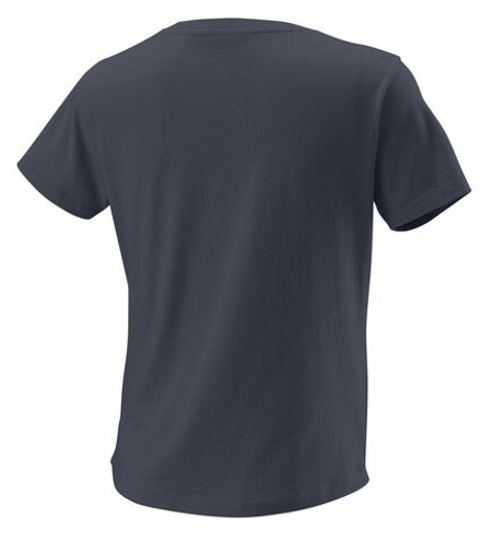 Женская теннисная футболка Wilson Script Eco Cotton Tee W - черный