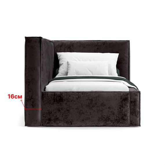 Кровать Bever ПРАВАЯ 90 с подъемным механизмом Nebby 016