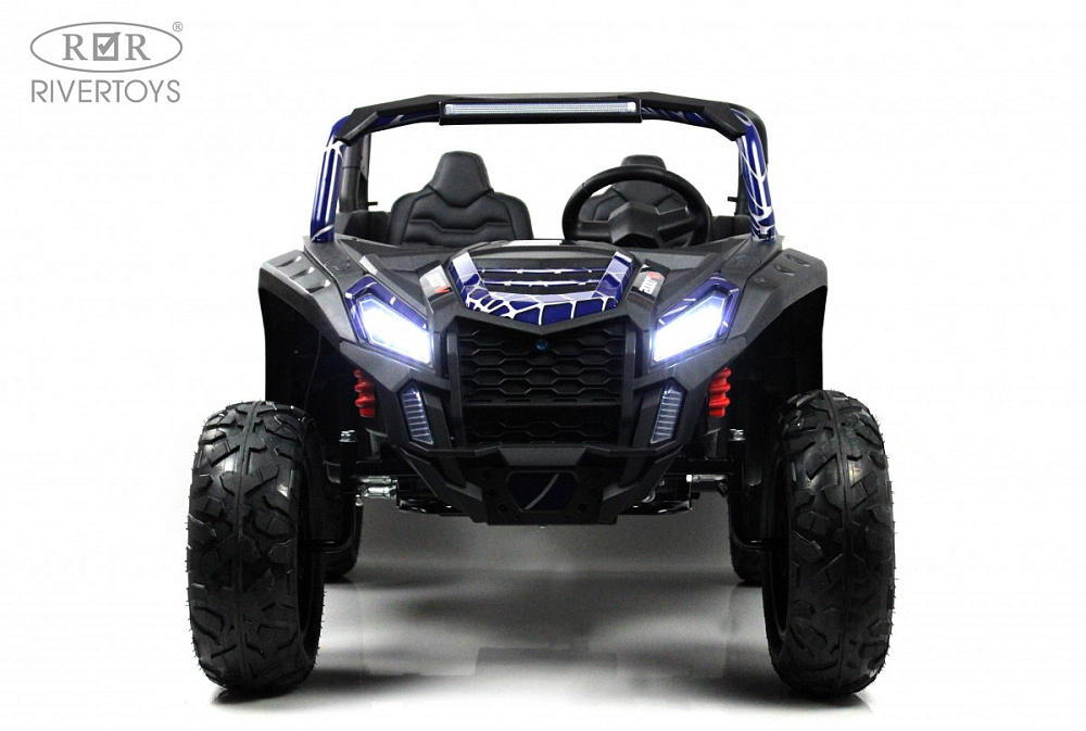 Детский электромобиль RiverToys M222MM синий