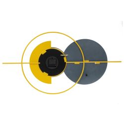 GAEM Часы настенные декоративные, L86 W4,5 H45 см, (1xАА не прилаг.)