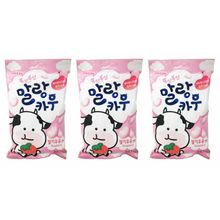 Жевательная конфета Lotte Malang со вкусом клубники 79 г 3 шт