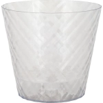 Горшок для цветов InGreen Manhattan Cristallo D160мм, 1,6 л c дренажной вставкой прозрачна