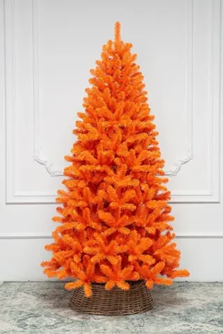 Искусственная оранжевая елка Карнавал - Сочный апельсин 210 см., ПВХ ЕлкиТорг (172210)