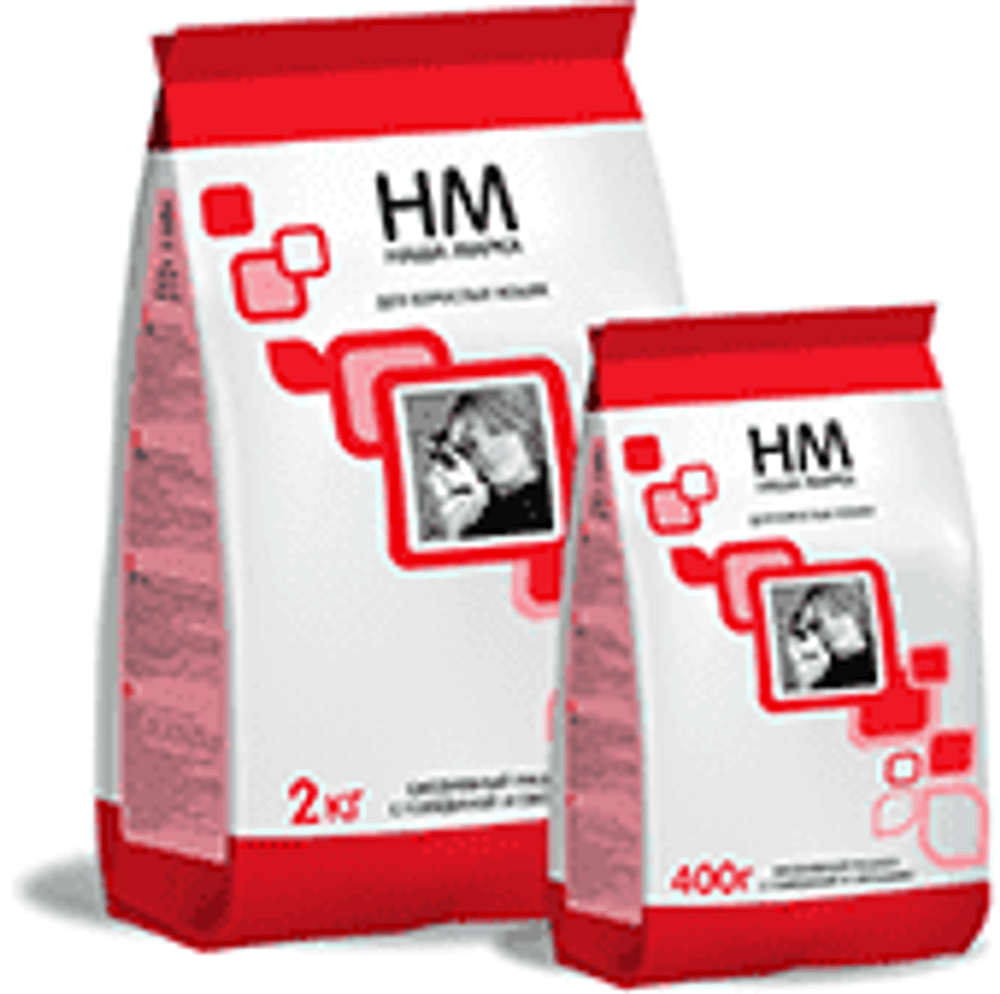 Наша Марка 2 кг (д/взрослых) говяд.+овощи сухой д/кошек