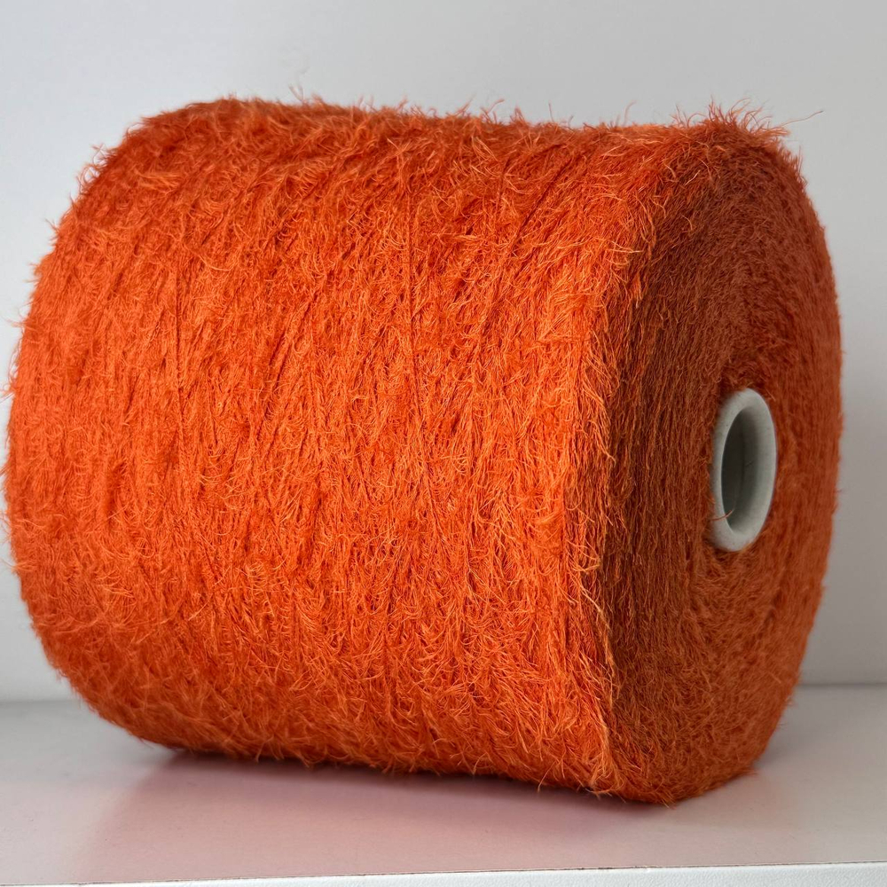 DREAMER - Luxury Selection by Ri.Go; 50% меринос, 50% шёлк; 700м/100гр; Травка; col. 80201, цвет: оранжевый