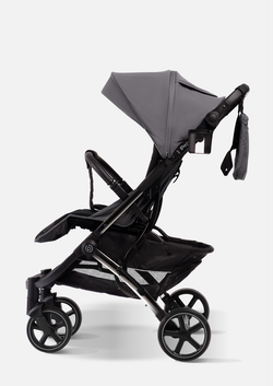 Peppy Коляска прогулочная Polo 2.0 (steel grey) хром рама, сумка