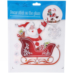 Наклейка ПВХ 18*23 см,»Новогодние приключения», микс