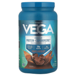 Vega, Растительный протеин, протеин премиального качества + Supergreens ™, сливочный шоколад, 814 г (1 фунт 12,7 унции)