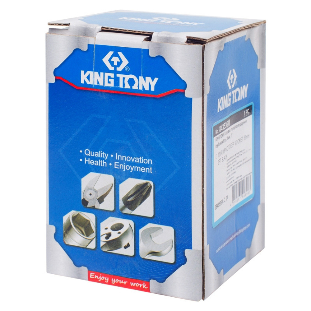 Головка торцевая ударная глубокая шестигранная 1&quot;, 36 мм KING TONY 843536M