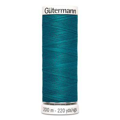 01 Нить Sew-All 100/200 м для всех материалов, 100% полиэстер Gutermann 748277 (189 зеленая бирюза)