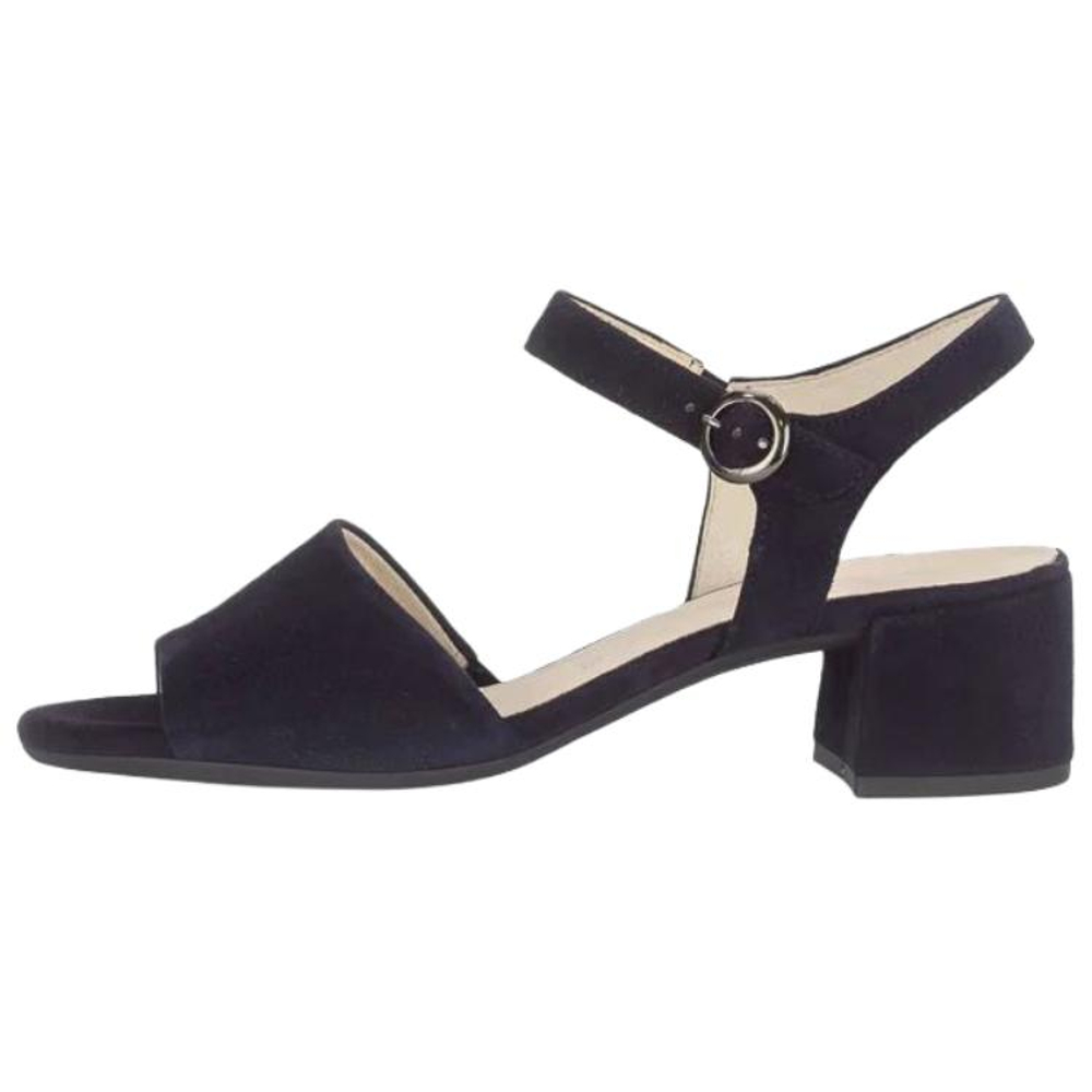 Gabor Suede One Strap Sandals 4cm Women"s Blue