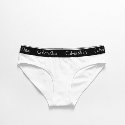 Женские трусы слипы белые Calvin Klein Women