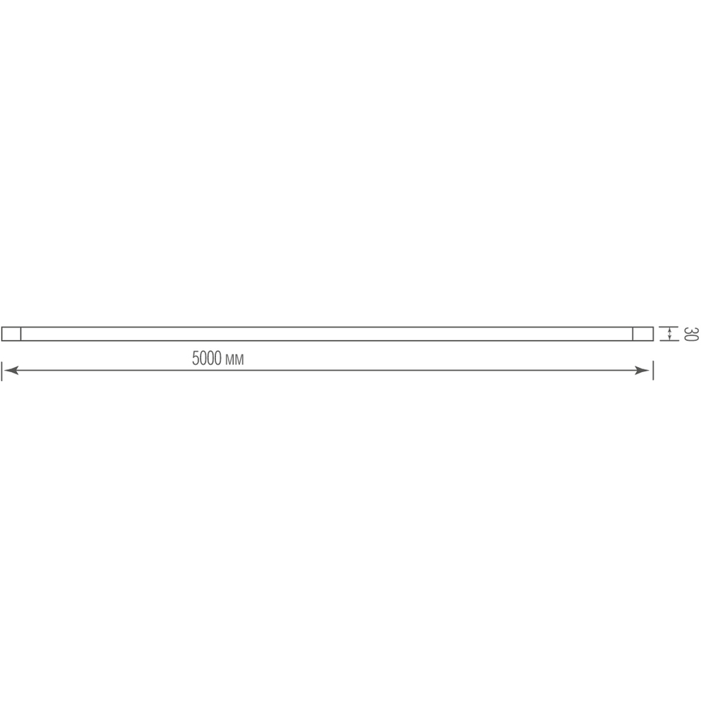 Led светильник для Round Line,   Tuba,  DC 48В,  70Вт,  Ra90,  D30xL5000 мм,  4770Лм,  360°,  4000К