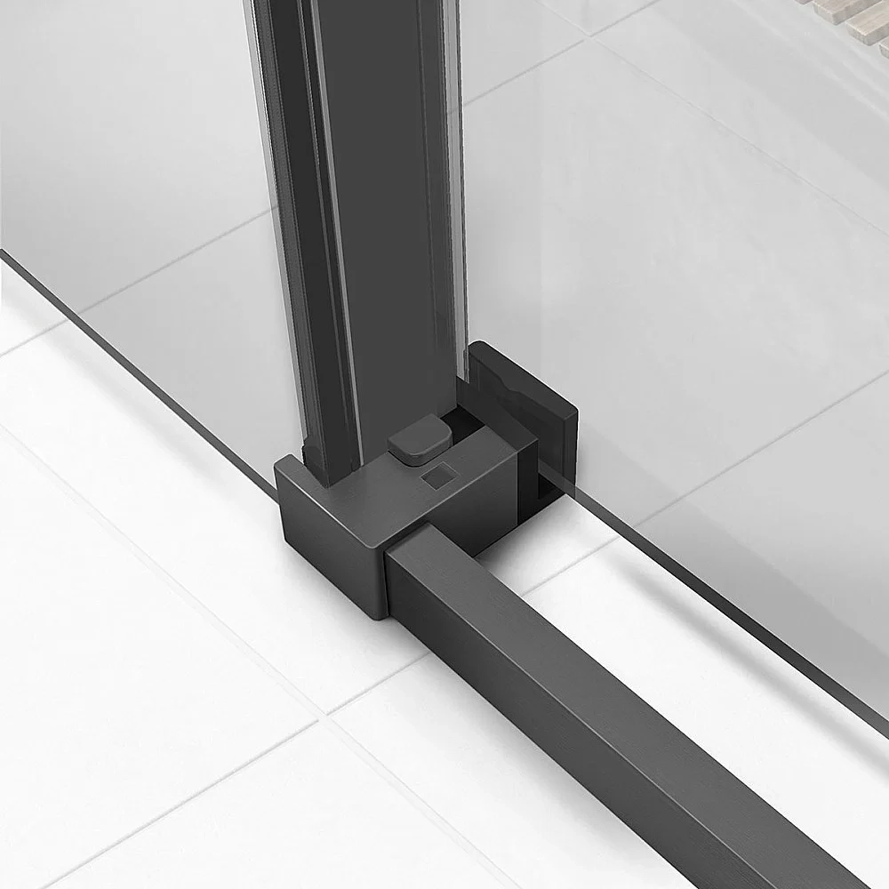 Душевой уголок Vincea Slim Soft VSR-1SS9015CLGM 150x90 стекло прозрачное/профиль вороненая сталь
