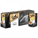Влажный корм Sheba Pleasure для взрослых кошек, курица, ломтики в соусе, 24 шт x 85 г