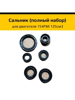 Сальник (полный набор) для двигателя 154FMI 125см3