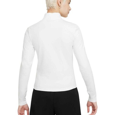 Баскетбольная женская футболка Nike Sportswear Collection Essentials Mock Neck White T-Shirt