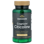 Swanson, Cognizin®, цитиколин, 60 растительных капсул (500 мг в 1 капсуле)