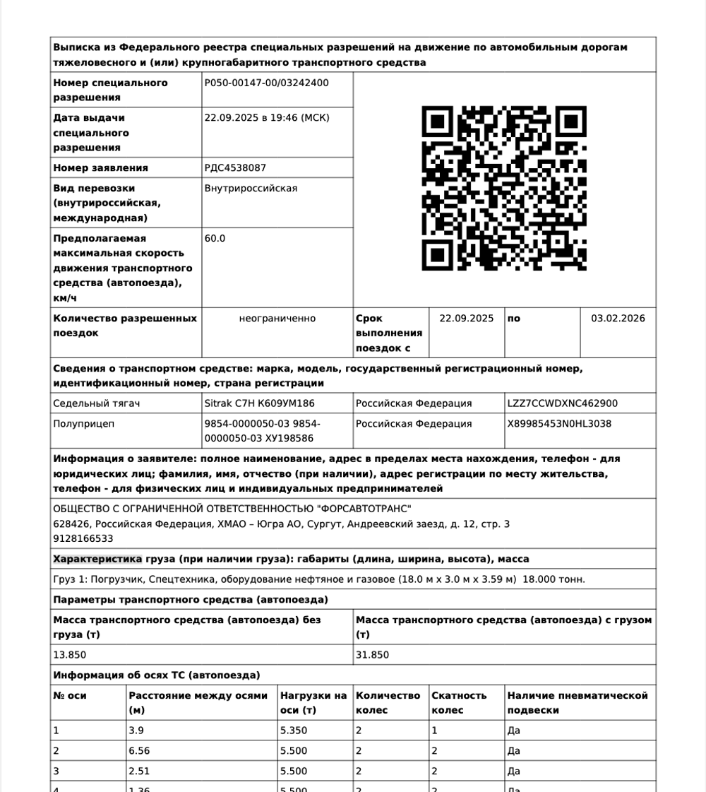 Оформление Спецразрешений