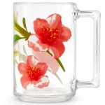 Кружка стеклянная 320мл «Фитнес» микс Q0919