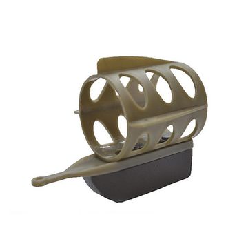 Кормушка фидерная пл. X-FEEDER ZEUS PL GREEN FAIRWAY MIDDLE SW 080 г (35 мл, цвет хаки, овал)