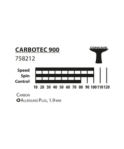 Ракетка для настольного тенниса Carbotec 900, carbon