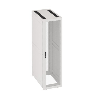 ИТ-шкаф ДКС для ЦОД напольный собранный 19'',  42U 600x1000мм, двойные боковые панели, перф/двойная перф дверь, белый RAL9003
