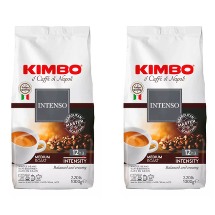 Кофе в зернах Kimbo Aroma Intenso, 1 кг (Кимбо) х 2 шт