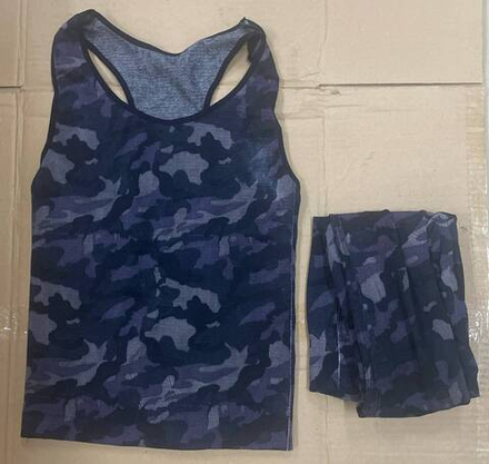 Комплект майка компрессионная штаны для тренировок серые уценка (L)