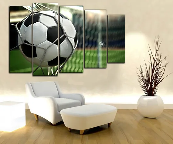 Модульная картина "Мяч в воротах"