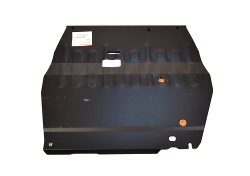 Защита ALFeco картера двигателя и кпп для Kia Rio II 2002-2005, V-все (сталь 2 мм) арт.ALF1114st