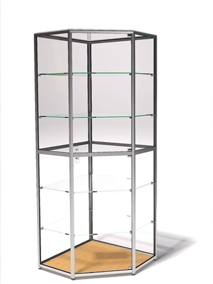 Витрина демонстрационная без фриза угловая ВДА-02/07у1