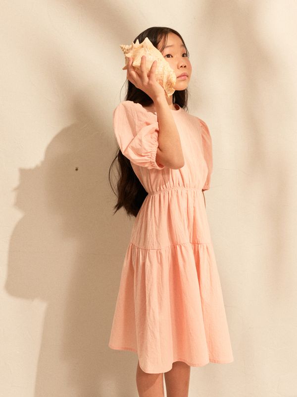 Платье хлопковое с коротким рукавом 