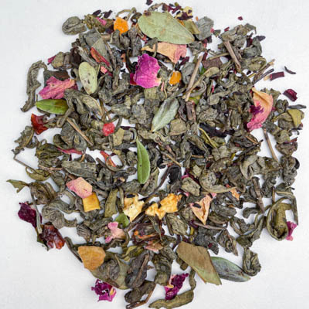 Зеленый чай BERRY-TEA "Индийское лето" | 18гр под стакан | Эконом