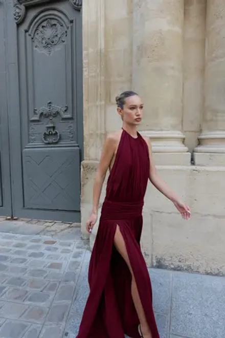 Платье "Naked Bordo"