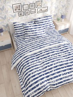 Простынь на резинке Сказка "Crane" 120х200 см, перкаль