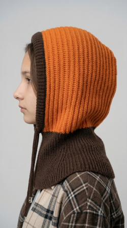 Капор ШП512-18/13 оранжево-коричневый