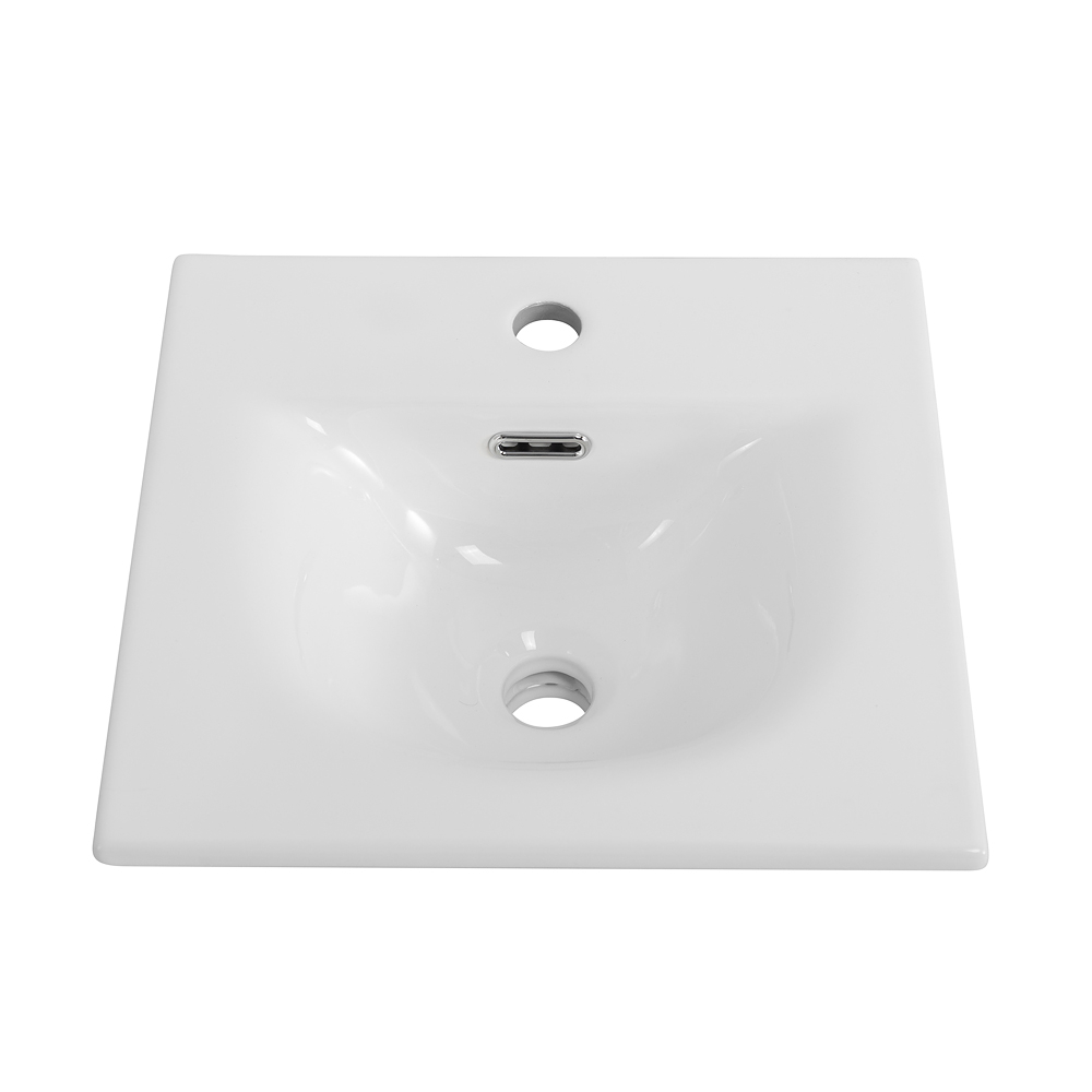 Тумба с раковиной подвесная BelBagno UNO-MINI-400-2C-SO-AO Голубой матовый, раковина белая BB-8099-3-40