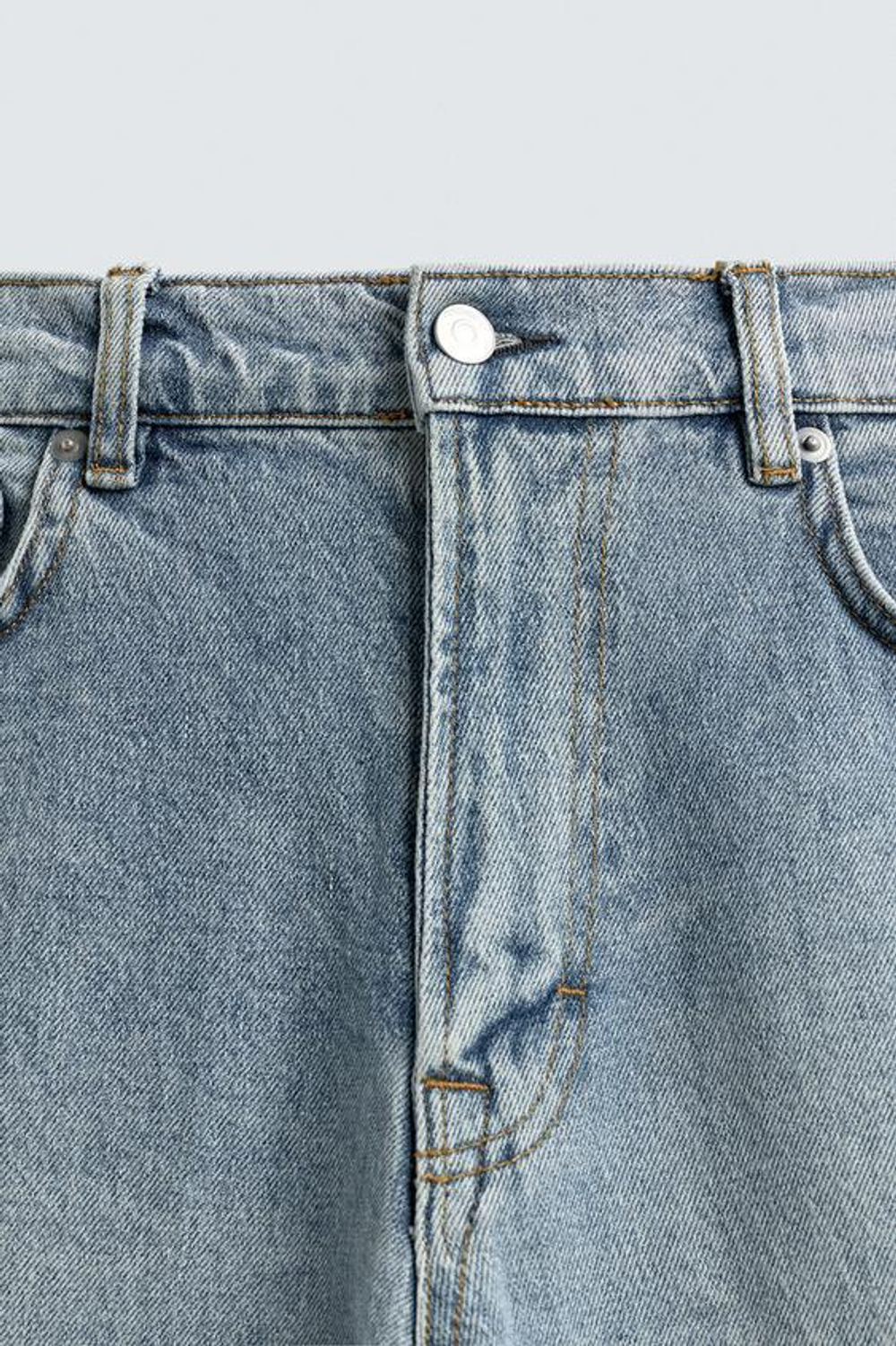 ZARA ДЖИНСЫ SLIM FIT, НЕБЕСНО-ГОЛУБОЙ