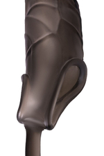 Дымчатая закрытая насадка с подхватом и анальным стимулятором ToyFa XLover 748027