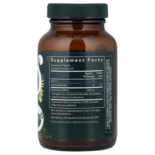 Gaia Herbs, Astragalus Supreme, 120 жидких капсул Phyto-Caps® (650 мг в 1 капсуле)