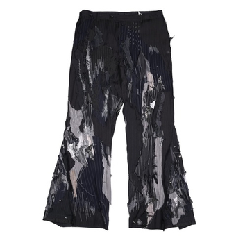 Широкие кастомные брюки от бренда Masstak в фирменном стиле, XL (36x32)