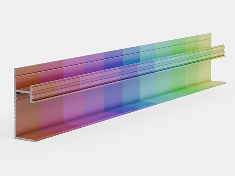 Теневой плинтус скрытого монтажа Pro Design 7210 любой цвет, 2700x17,5x48,5 мм