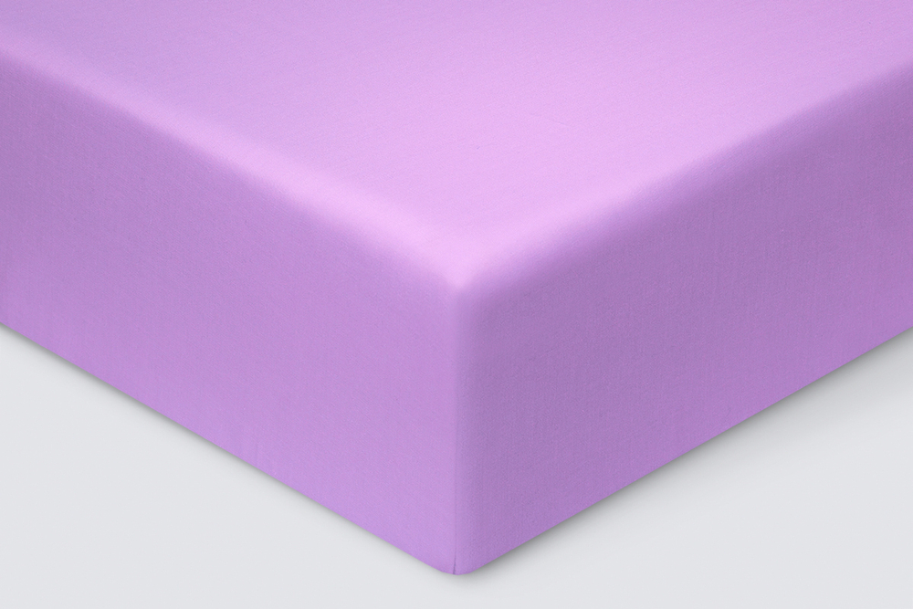 Простыня на резинке Моноспейс фиолетовая