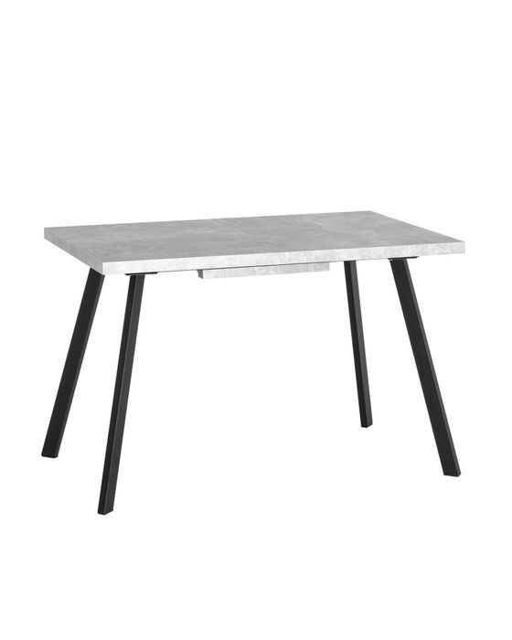 Стол Plain 116-158*74 бетон/черный Stool Group