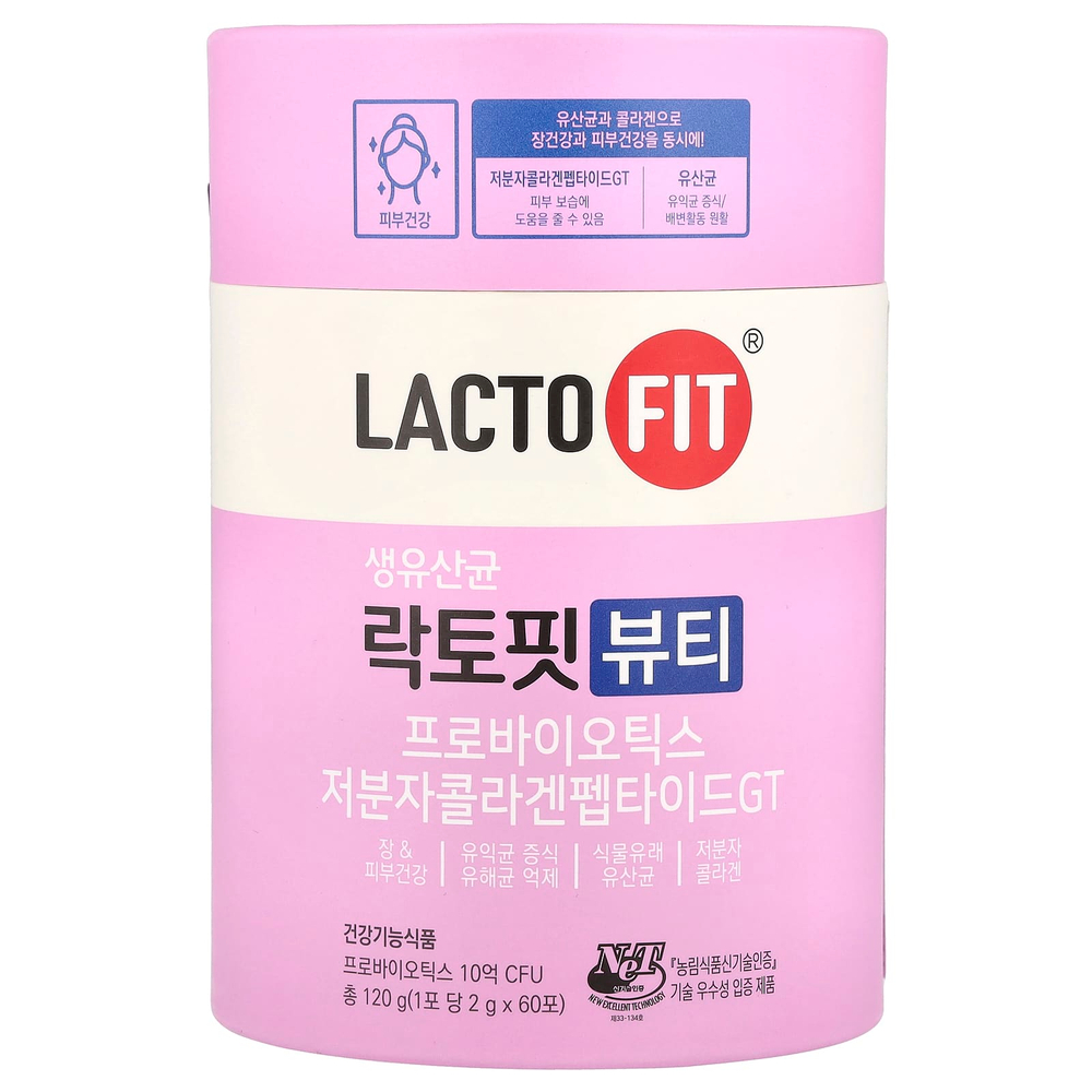 Lactofit, Пробиотик, красота, 60 стиков (2 г) каждый