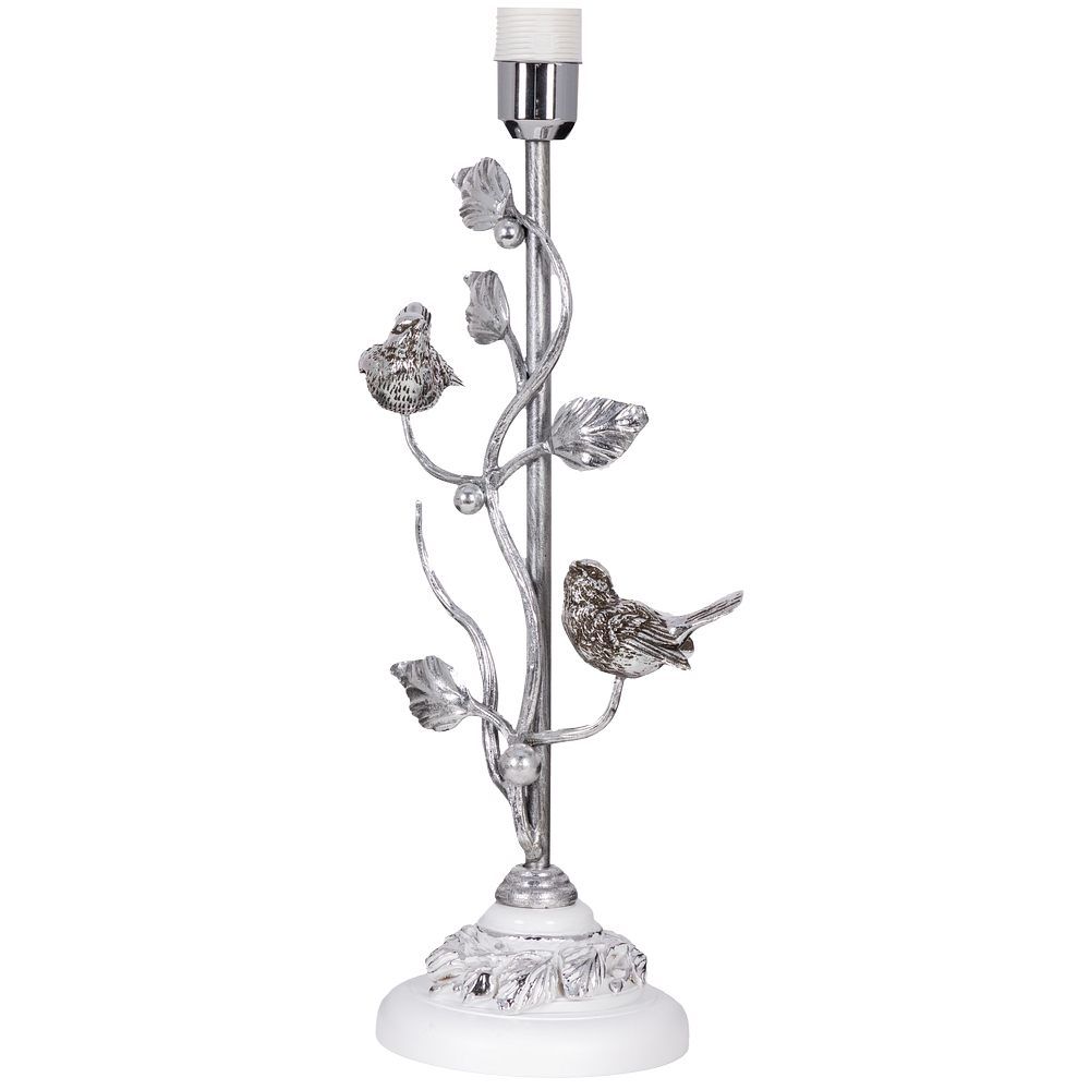 Настольная лампа Терра Spring Айс с абажуром Тюссо Vatican (Ватикан) Сильвер