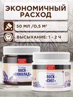 Комбо набор финишных восков (шоколад+снег) 2х20