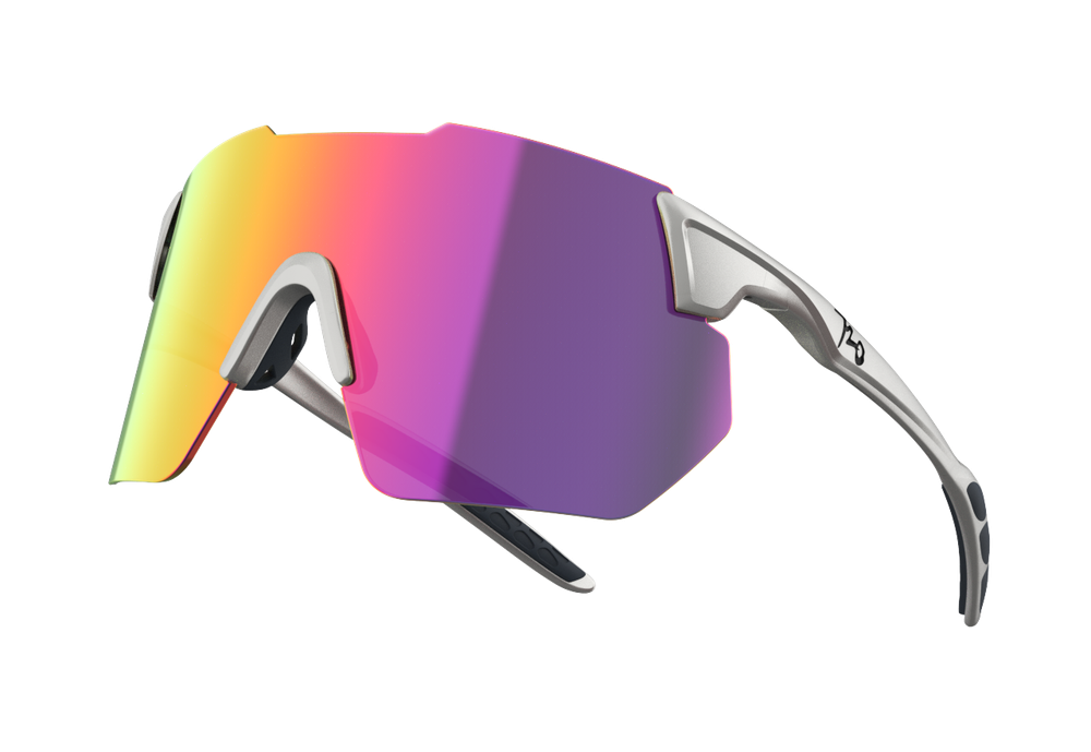 Спортивные очки 720armour Kamikaze C9 / Matte Silver / Red Lens