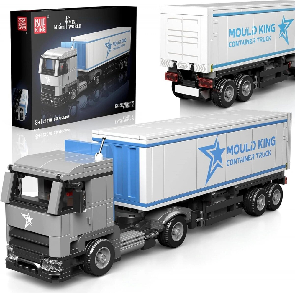 Конструктор Mould King Models 24070. Контейнерный грузовик, 548 деталей